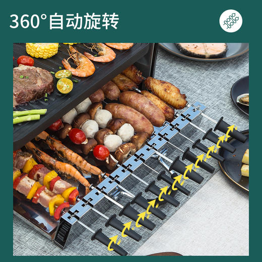 莱萃维尔电烤炉烧烤炉家用小型无烟室内不粘韩式铁板烧烤盘烤肉锅 烤肉盘 商品图0