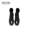 西村名物2020冬季新款短靴女高跟飞织牛皮拼接休闲时装靴X20DS40291 商品缩略图2