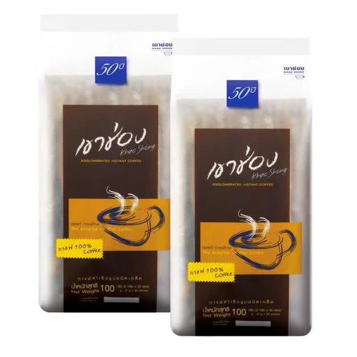 零脂肪 无蔗糖 一杯只要5毛钱 新品咖啡☕️ 泰国进口：高崇速溶纯黑咖啡 无糖 一袋50条 商品图1