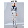 VIMAGE纬漫纪秋季新款气质修身翻领显瘦百搭针织上衣女套头衫V1401015 商品缩略图1