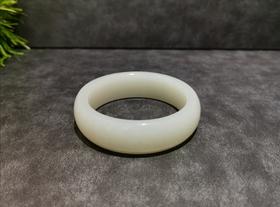 【御珠宫坊·传承系列】羊脂白玉手镯57mm