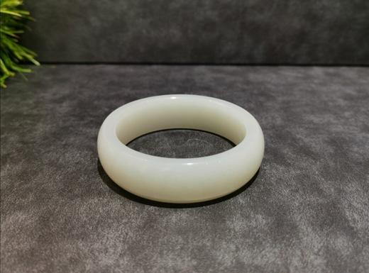 【御珠宫坊·传承系列】羊脂白玉手镯57mm 商品图0