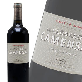 【波尔多名庄】卡门萨克城堡副牌红葡萄酒 La Closerie Camensac 2007 750ml