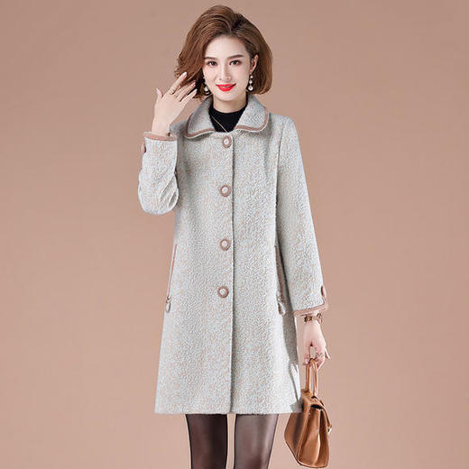 YCE-A734-2039外套中长款气质加厚大码大衣 商品图1