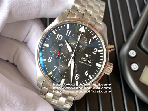 ZF万guo IWC3777飞行员计时系列！尺寸43mm×15mm，驰骋高空 分秒必“真” ZF出品，必属精品！男士腕表，精钢表带，自动机械机芯，密底 商品图3