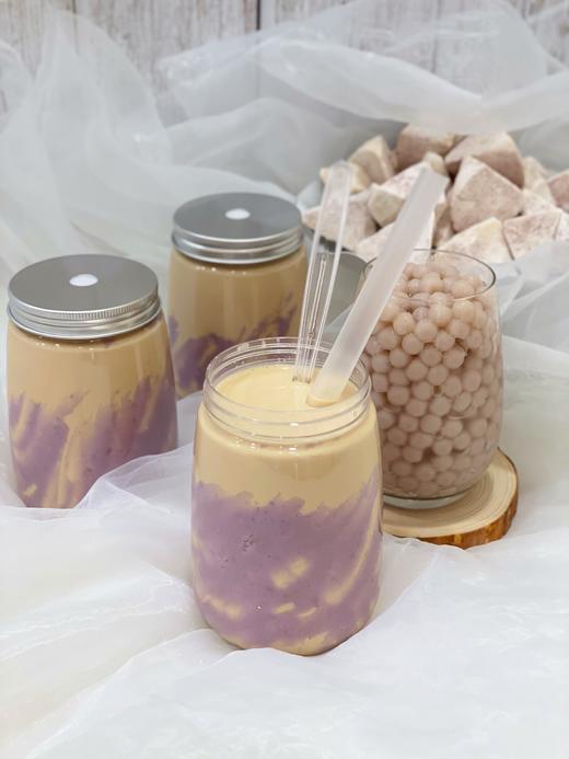 无糖纯奶新鲜制作芋泥芋圆纯奶茶