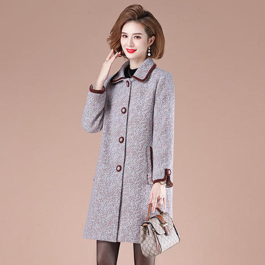 YCE-A734-2039外套中长款气质加厚大码大衣 商品图2