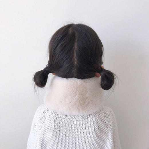 冬季宝宝儿童围巾加厚保暖围脖女童时尚装饰毛领柔软百搭婴儿围巾 商品图3