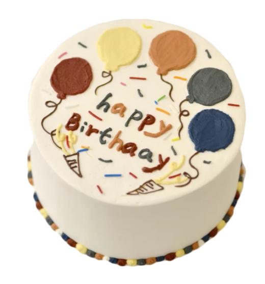 【简约蛋糕】手绘气球-设计满分的手绘生日蛋糕 商品图0