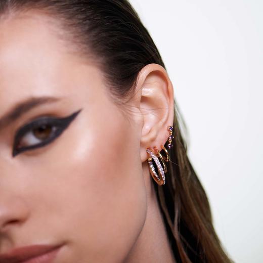 北京仓｜PD Paola-Cavalier-Majestica-薰衣草色 三重圈 耳环  [西班牙设计师] 商品图2