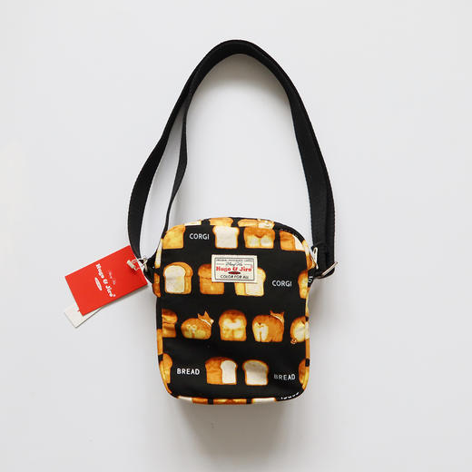 HUJI祤集Toast斜挎包插画面包柯基 商品图0
