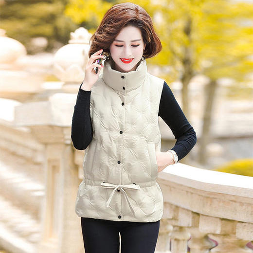 YCE-9-8776羽绒服羽绒马甲休闲宽松背心外套 商品图3