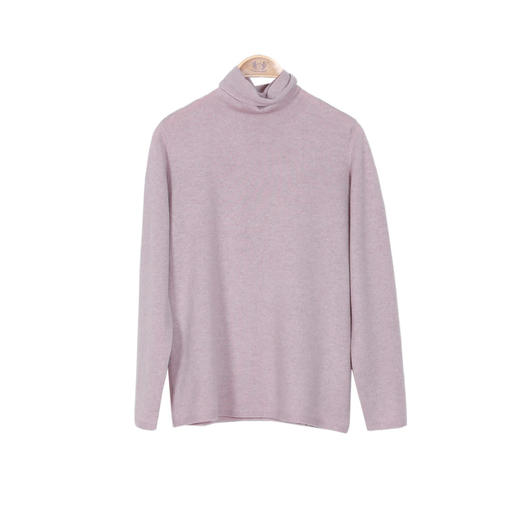 羊绒世家2020早春新款女士高领100%山羊绒衫修身内搭保暖针织毛衣 商品图13