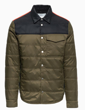 Aztech Mountain - Men Loge Peak Quilted Shirt - Green - 男装 - 夹克 - 绿色