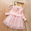 ALQ-2121洋气小香风女童毛衣裙儿童针织公主裙纱裙 商品缩略图0