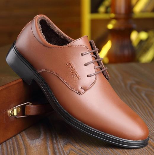 【服饰鞋包】秋季男士皮鞋休闲鞋商务正装加绒男鞋英伦经典 商品图3
