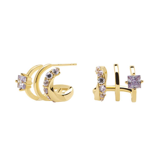 北京仓｜PD Paola-Cavalier-Royal-骑士紫晶 三爪 耳环  [西班牙设计师] 商品图2