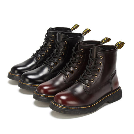 西村名物秋冬新款复古时尚潮流加绒马丁靴T20DS41451 商品图1