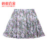 韩都衣舍2021夏装新款女装小清新紫色碎花短裙半身裙RN0029婋 商品缩略图4