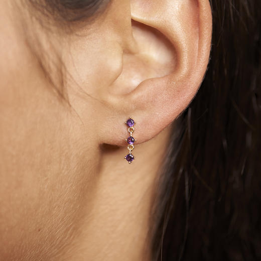 北京仓｜PD Paola-Cavalier-Lux-深紫 三星坠 耳环  [西班牙设计师] 商品图3