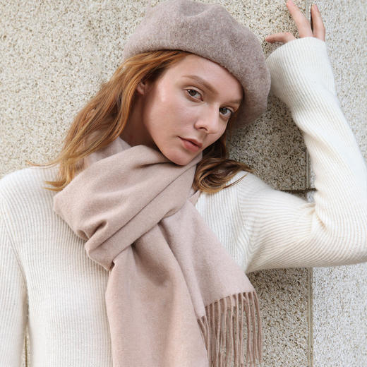 双面纯羊毛围巾 200*70 商品图4