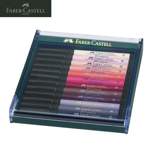 德国辉柏嘉 绿系列 "Pitt" 马克笔B号精选色胶盒装 12色 商品图3