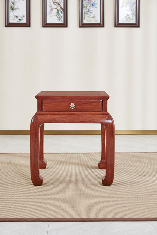 红桥红  家具严选  缅甸花梨（大果紫檀）  【弯腿 曲尺沙发 八件套】 商品图11