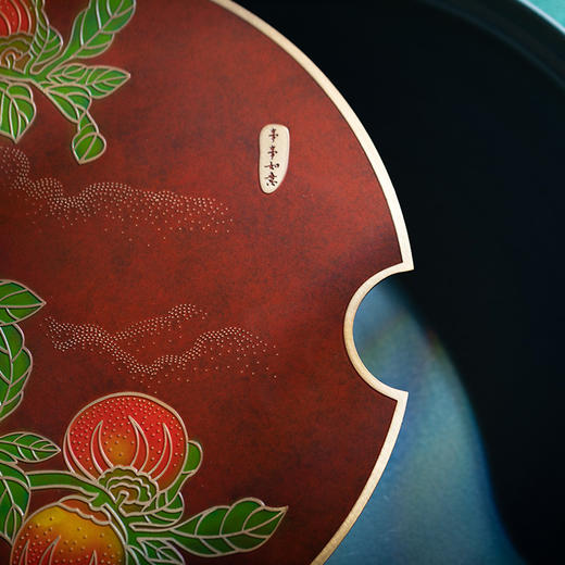 朱炳仁丨事事如意 铜茶盘 绿色/红色 可选 商品图7