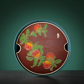 朱炳仁丨事事如意 铜茶盘 绿色/红色 可选