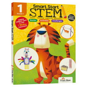聪慧启蒙系列 核心素养教育 科学练习册 一年级 英文原版 Evan Moor Smart Start STEM Grade 1 美国加州小学英语教辅 英文版