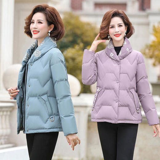 YCE-9-8610休闲时尚显瘦立领羽绒服外套 商品图0