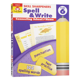 技能铅笔刀 拼写练习册 六年级 英文原版 Skill Sharpeners Spell Write Grade 6 美国加州小学教辅 英文版 进口原版英语书籍