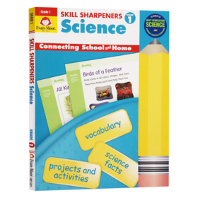 技能铅笔刀 科学练习册 一年级 英文原版 Skill Sharpeners Science Grade 1 美国加州小学教辅 英文版 进口原版英语书籍