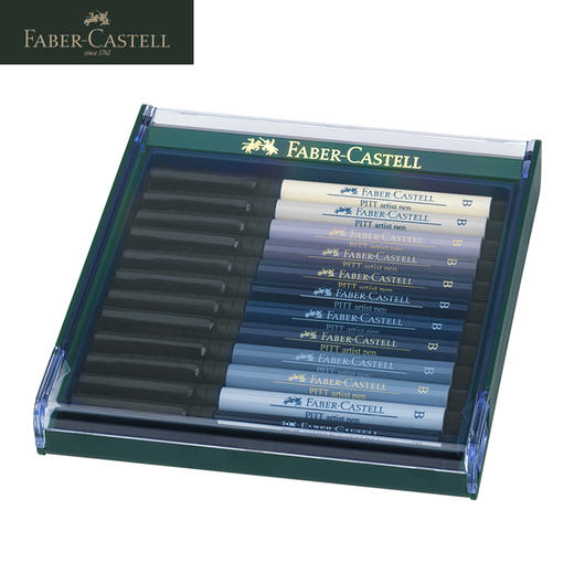 德国辉柏嘉 绿系列 "Pitt" 马克笔B号精选色胶盒装 12色 商品图1