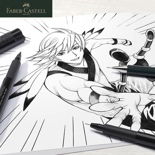 德国辉柏嘉  “Pitt” 艺术家动漫针管笔套装 【绿系列】 商品图2