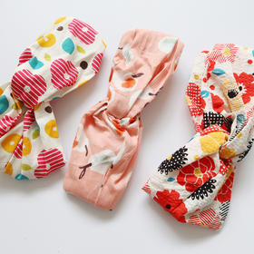 HUGOJIRO宽版发带插画可爱花花