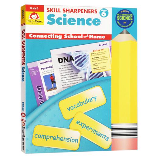 技能铅笔刀 科学练习册 六年级 英文原版 Skill Sharpeners Science Grade 6 美国加州小学教辅 英文版 进口原版英语书籍 商品图0