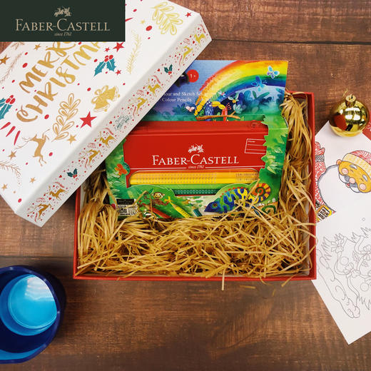 德国辉柏嘉 红系列 特点水溶彩铅18件套装  丛林系列/ 气球系列 商品图0