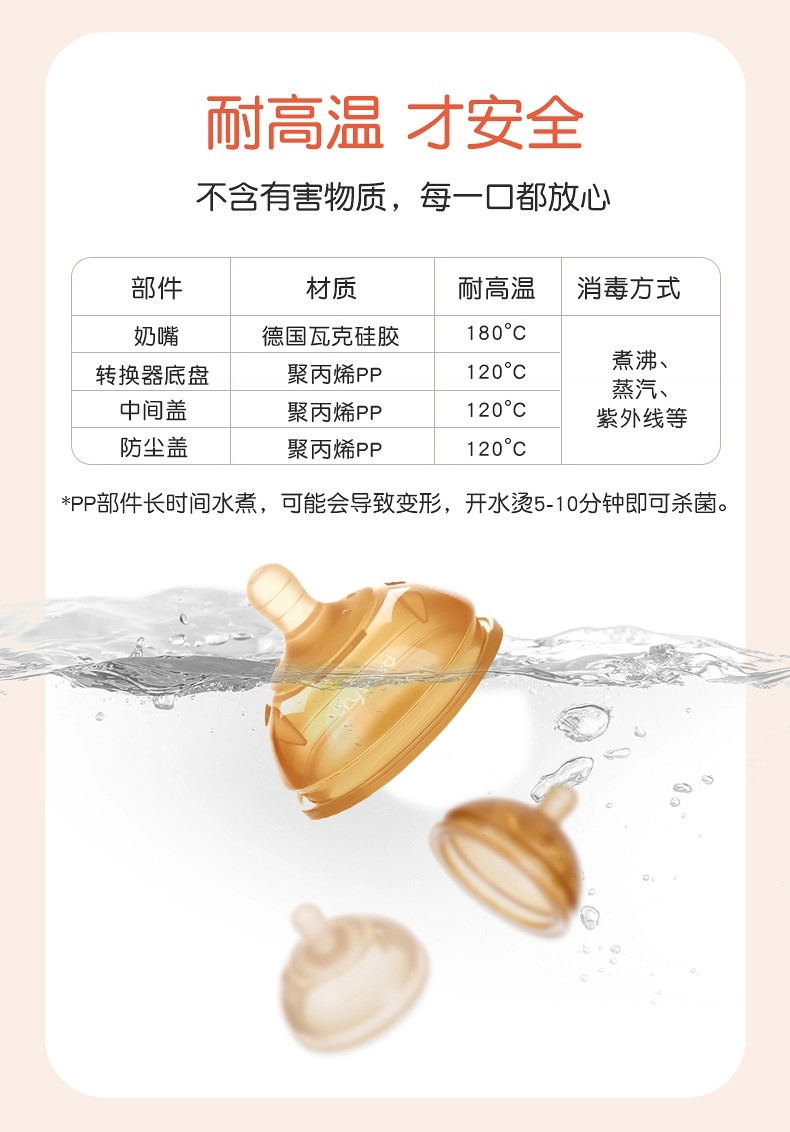 世喜奶瓶配件原装吸管奶嘴