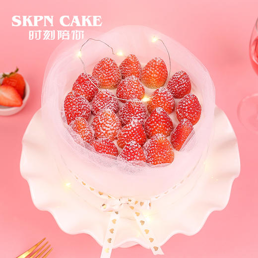 草莓诱惑鲜果生日蛋糕【仙女都爱草莓满满】 商品图2