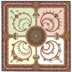 【皇锦】妙色璎珞·丝巾