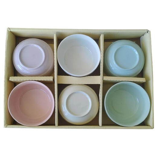 【推荐】陶瓷碗筷6碗6筷 商品图0