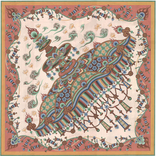 【皇锦】盛唐华盖·丝巾 商品图0