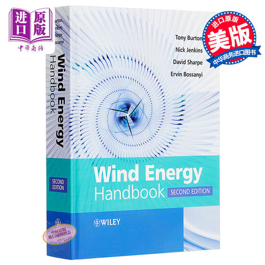 风能技术 第2版 Wind Energy Handbook, 2nd Edition 英文原版 Tony Burton Wiley 商品图0