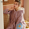 MOCarrie珊瑚绒睡衣女秋冬季网红款可爱法兰绒家居服套装加绒加厚 商品缩略图4