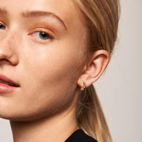 北京仓｜PD Paola-CITRIC-Lady Bird-白晶 小耳圈 耳环  [西班牙设计师]