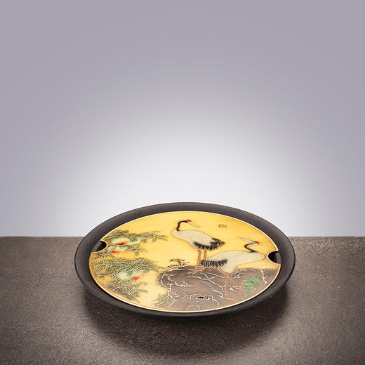 朱炳仁丨鹤寿延年 铜茶盘