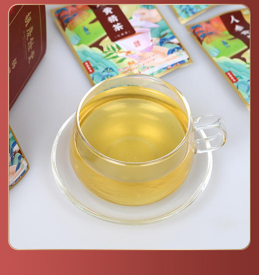 【胡庆余堂】 人参黄精茶 120克（6克*20包）单盒袋泡茶搭配枸杞茯苓 商品图1