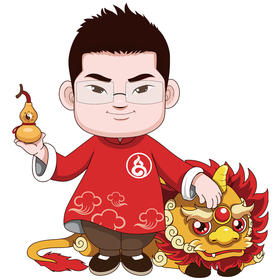 个人IP卡通形象定制手绘设计卡通人物形象定制吉祥颜色定制