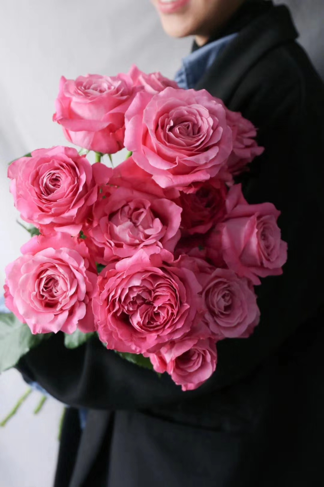 长相思玫瑰【我说相思不外露，惊觉念你已入骨】简小姐精选 A级新品国产浪漫卷边奥斯汀玫瑰 长相思 9+1枝防花损 2束包邮 48小时发货